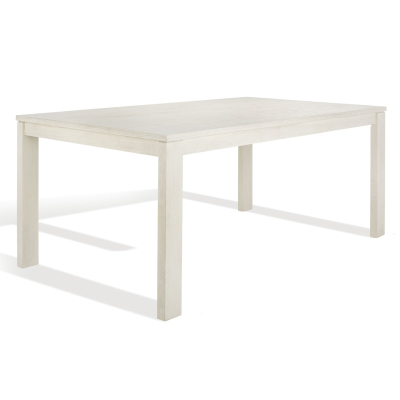 Table de salle à manger Trudie, Blanc délavé, H 30 po x L 70 po x l 40 po