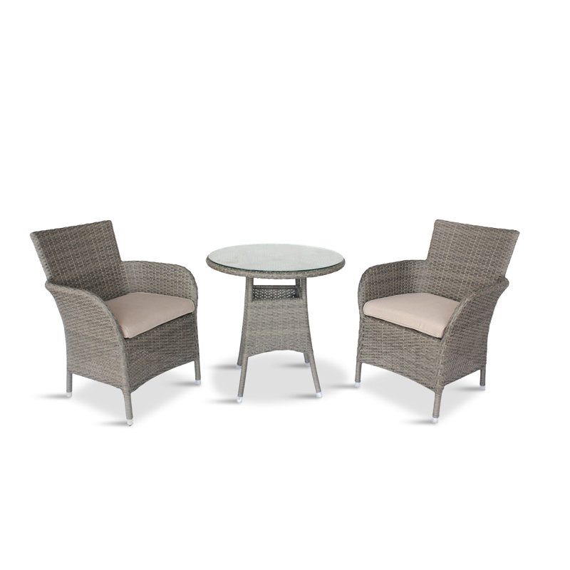 LG Outdoor Monaco oak 2 seat bistro set