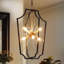 Lustre géométrique spoutnik à 6 lumières Kaylaa