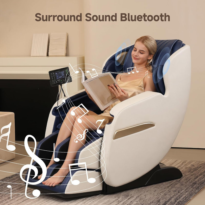 Fauteuil de massage bleu F3 Zero-Gravity, Bleu