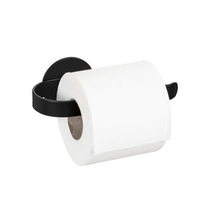 Turbo-Loc Bivio Black Matt Wall Mounted Toilet Paper Holder