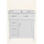 Meuble-lavabo de 30 pouces avec lavabo en céramique, tablette réglable, porte à fermeture en douceur et trois tiroirs à fermeture en douceur-1133001104