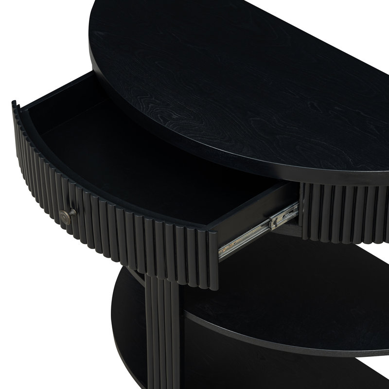 Console 37 po Farmhouse, Noir, Noir, Black