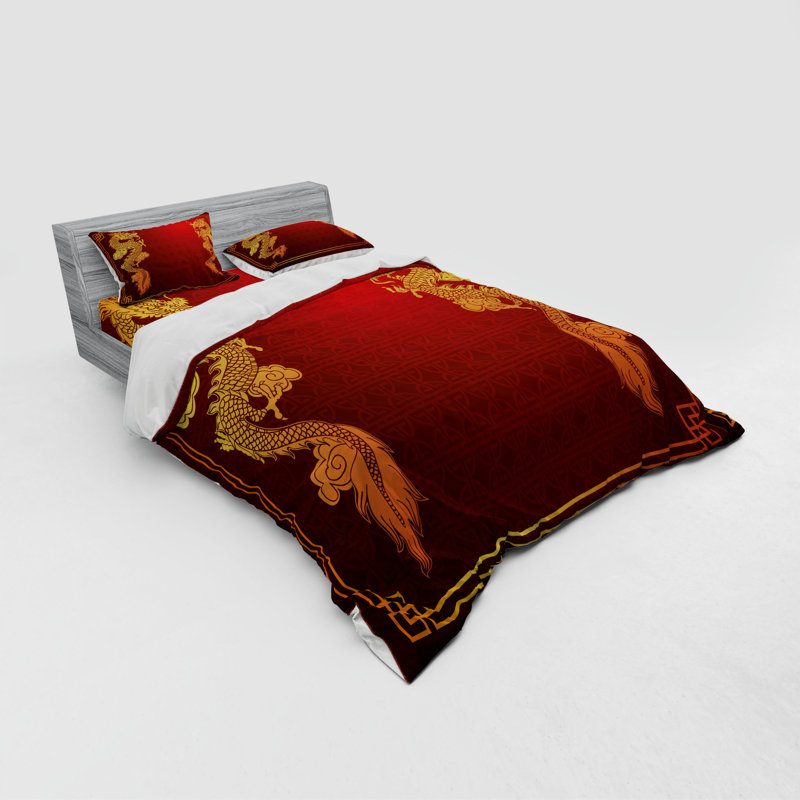 Eclectic Polyester Geometric Shapes Duvet Cover
