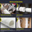 Adaptateur de siphon en PVC blanc 1-1 / 2 po x 1-1 / 4 po, moyeu femelle x joint coulissant avec écrou en poly (paquet de 50)