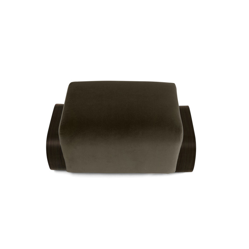 Cayenne Ottoman, Earth Velvet