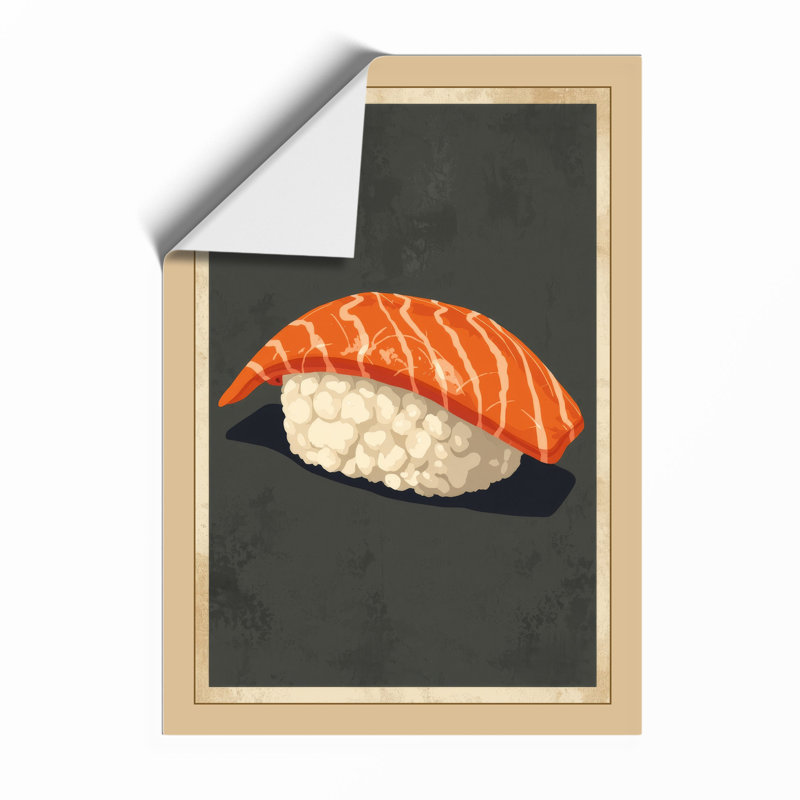 Nigiri Sushi Minimalist - Framed Print, Unframed, A1 - 84.1 x 59.4 cm
