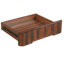 Bureau moderne en L 90 po en noyer avec 3 tiroirs, bureau pivotant à 360 ° en bois, bureau de direction, bureau d'angle, poste de travail de bureau, pour le bureau à domicile ou le salon