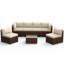 Ensemble de conversation modulaire robuste en osier PE brun pour 6 personnes-1686981252-1713098332-1714270523