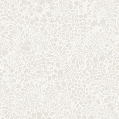 Siv Dove Botanical Wallpaper
