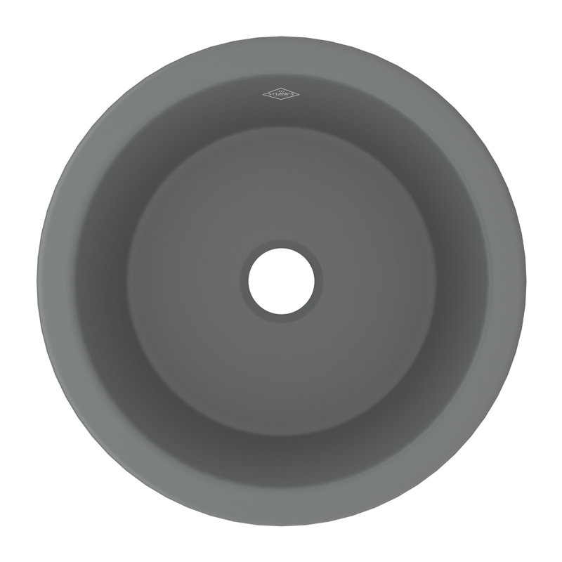 Lancaster™ 18.25" L x 18.25" W Kitchen Sink, Matte Gray