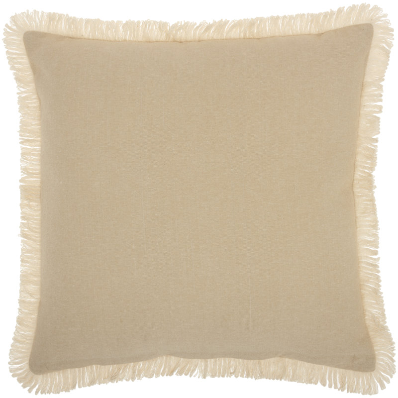 Floral Cotton Throw Pillow