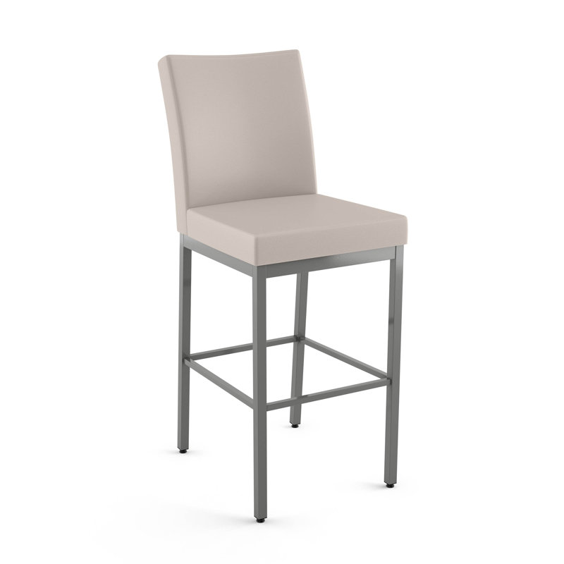 Tabouret de bar et de comptoir Driggers, Tabouret de comptoir (siège d'une hauteur de 26 p, Noir, Noir