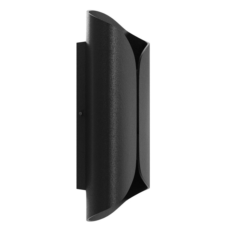 Applique murale d'extérieur noire, H 14 po x l 6 po x P 3 po