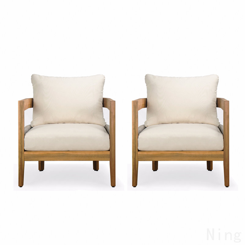 Ensemble de 2 fauteuils club d'extérieur