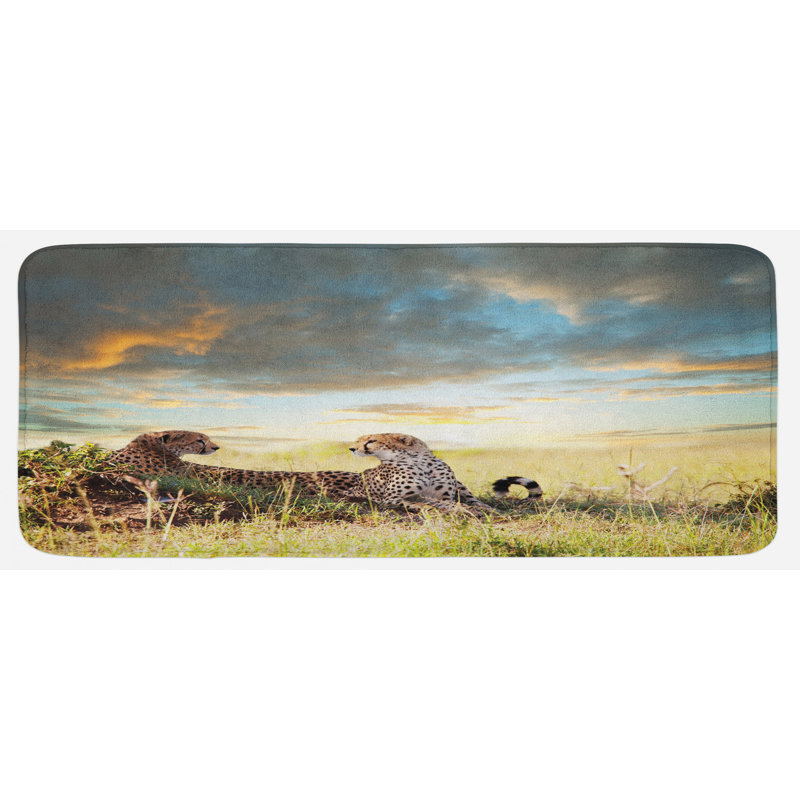 Tapis de cuisine safari