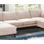 Moderne magnifique ensemble modulaire de 6 pièces modulaires avec accoudoirs et fauteuil avec repose-pieds et canapé en U