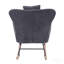 Chaise berçante rembourrée pour chambre à coucher Teddy Teddy