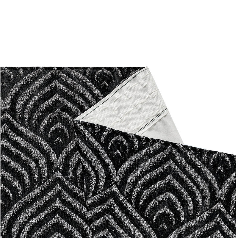 Marmaduke Cotton Blend Blackout Curtain Pair, Black, 167 W x 228 D cm