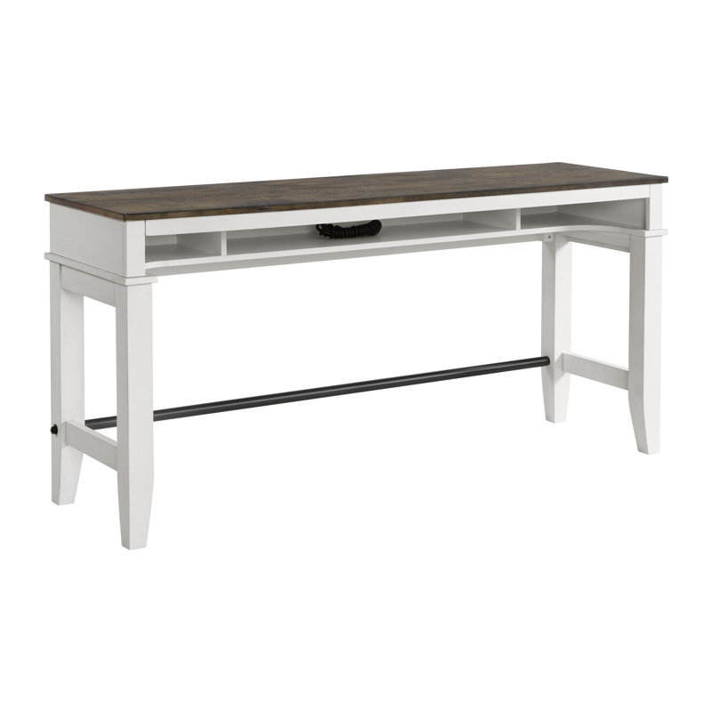 Solid Wood Dining Table, White