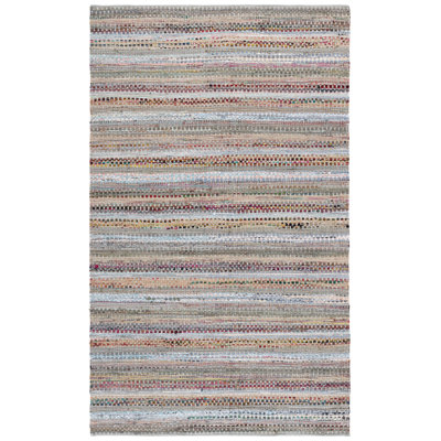 Vesey Hand Woven Cotton Striped Rug