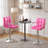 Brychan Swivel Upholstered Adjustable Height Counter Stool with Metal Frame-354171091
