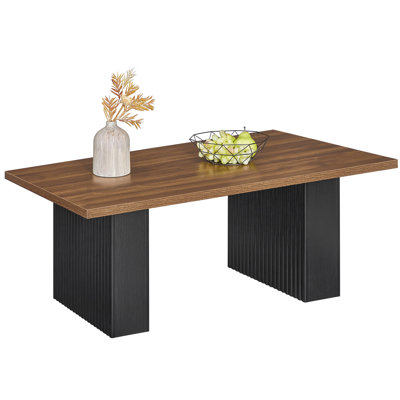47"Modern Wood Coffee Table For Living Room,Rectangle Center Table,Single Coffee Table