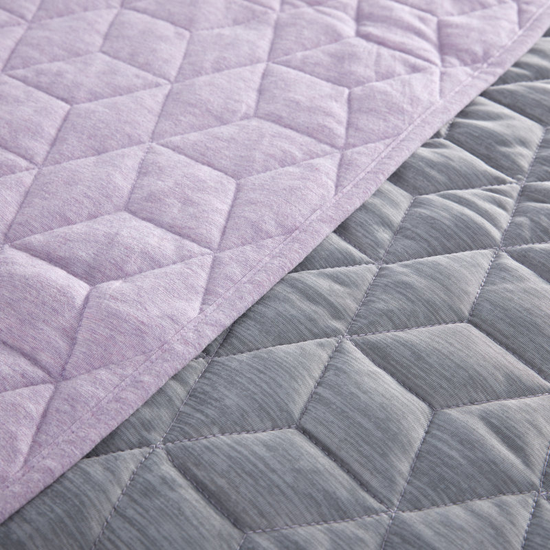 Quilted Throw Blanket, Pink, Throw