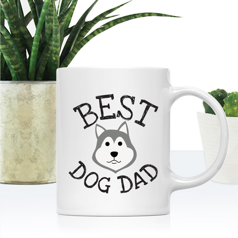 Tasse à café Best Dog Dad, Husky sibérien