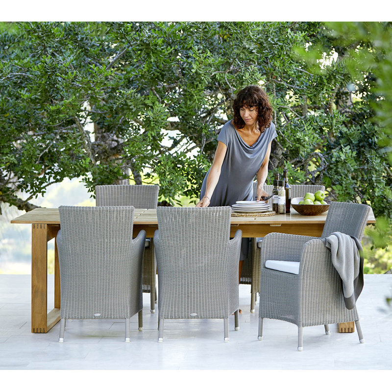 Endless Outdoor Teak Dining Table, 39.4" W x 94.5" L x 29" H