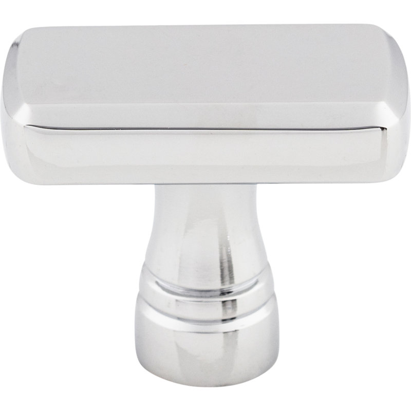Kingsbridge Rectangle Knob, 1 3/8" Knob Length, Polished Chrome