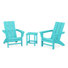 Ensemble moderne 3 pièces Adirondack avec table d'appoint 18 "Long Island