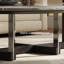 Table basse italienne ronde en marbre
