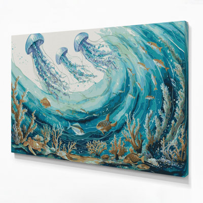 Art nautique gris sur toile