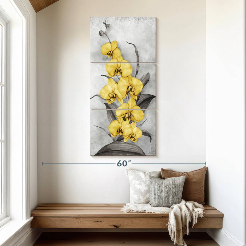 Wild Orchids, 52" H x 24" W
