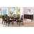 Faux Leather Upholstered Dining Chairs,Wood Frame Side Chair,Brown