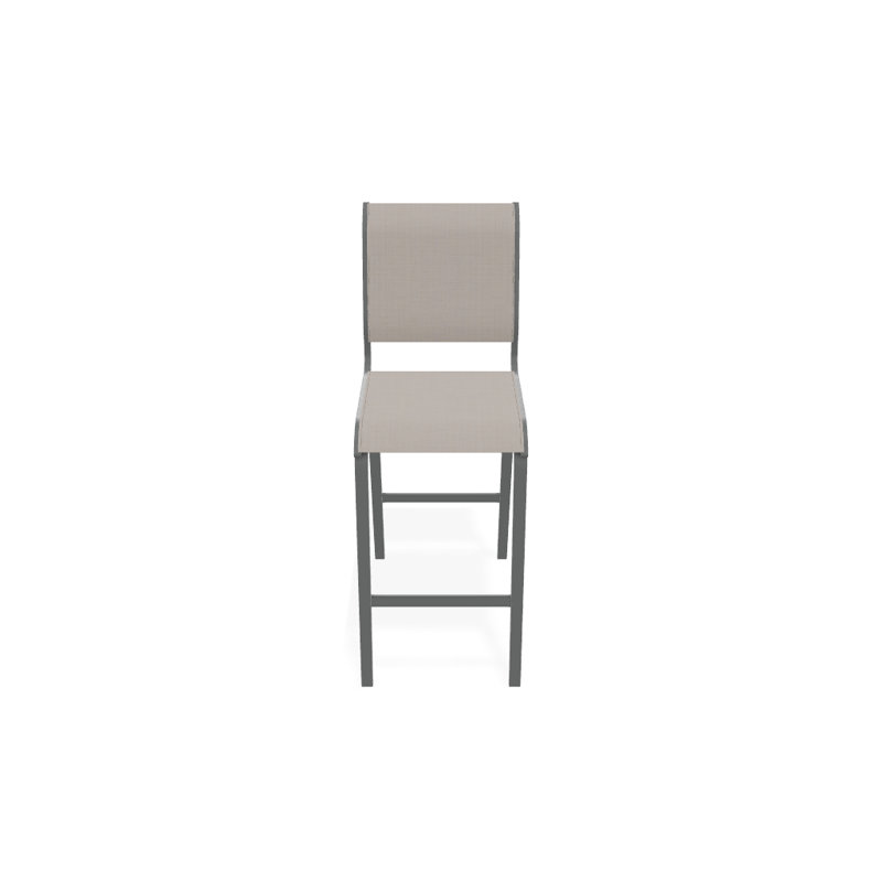 Tabouret de bar 29,5 po Holna, Graphite texturé, Naturel