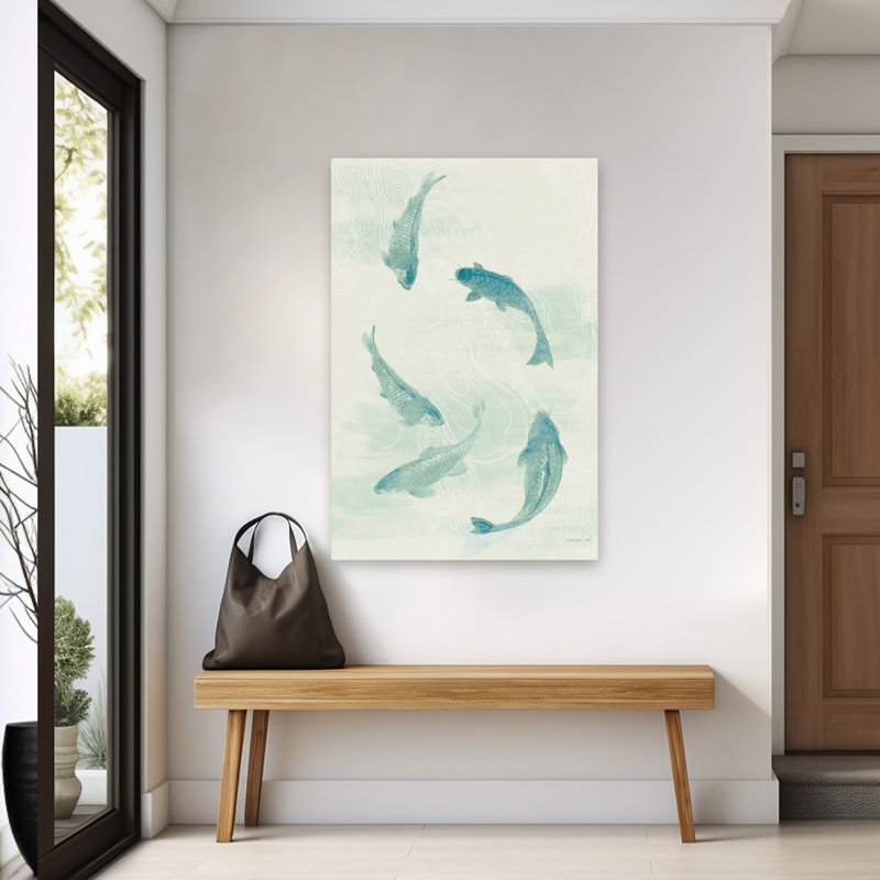 Animal et animaux Céladon Koi I Art, H 60 po x l 40 po