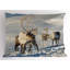Ensemble de 2 taies décoratives Ambesonne Winter Brown Reindeers-100165465