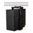 Computer Tower Wall Mount And Under Desk CPU Stand, 360 Degree Rotation, Height And Width Adjustable, Black