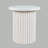 Tannen 24" Round Mid-Century Modern Fluted Pedestal Base End Table-114220891