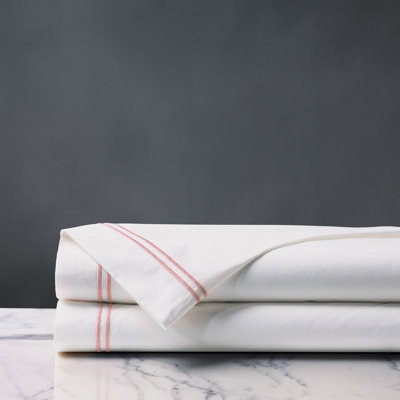 Enzo 100% Cotton Percale Flat Sheet