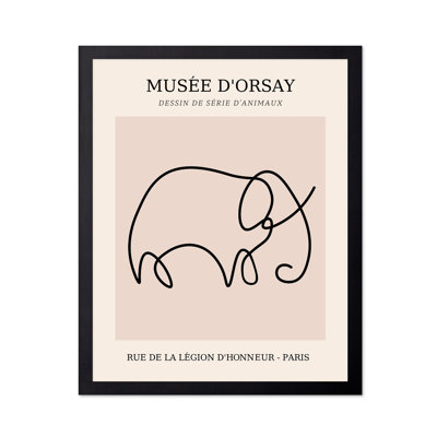 Picasso - One Line Elephant Drawing