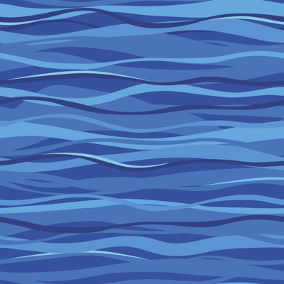 Pattern with Waves - Wrapped Canvas Print