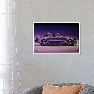 Audi RS7 2013 1 Piece Floater Frame Wall Art on Canvas