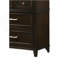 Commode 6 tiroirs Merlot