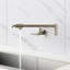 Robinet de robinet de cuisine mural pliant pour robinet de cuisine à double bras articulé en laiton-61456798