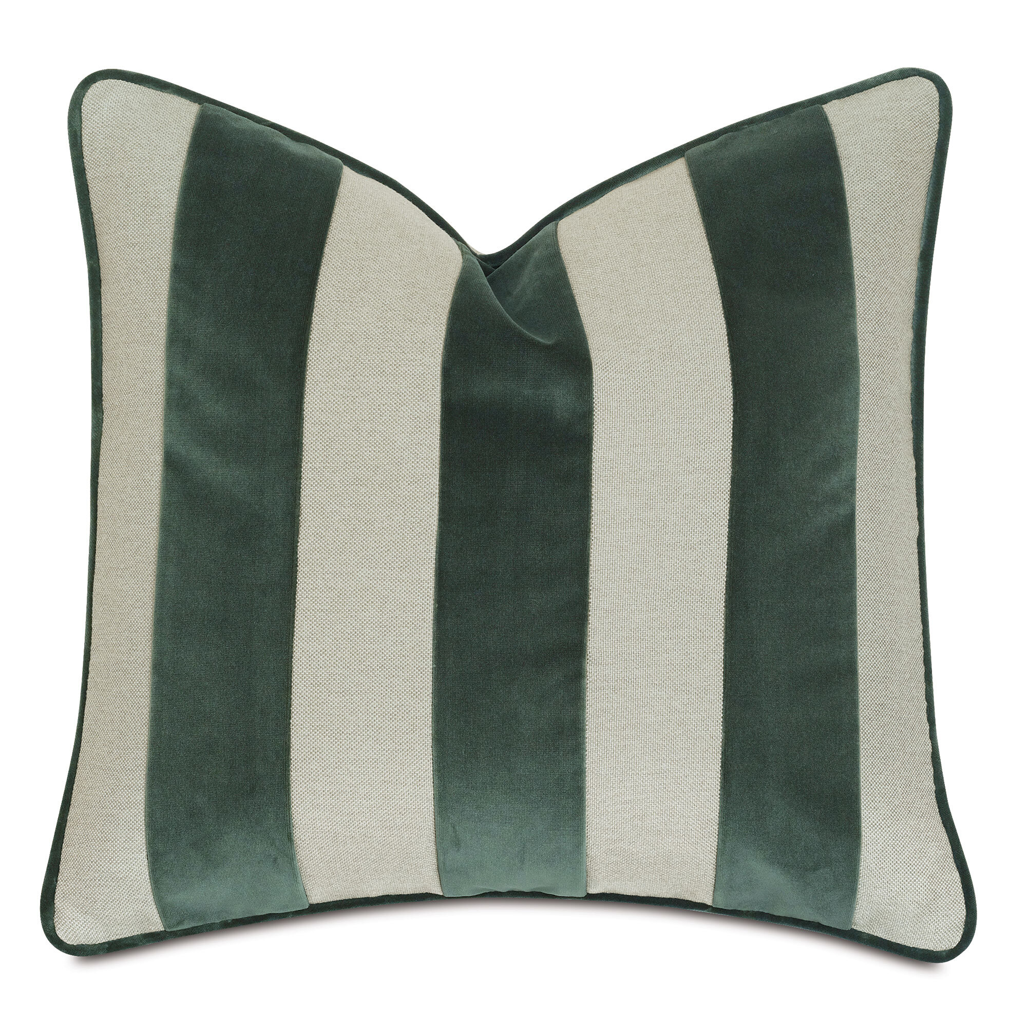 Velvet store stripe pillow