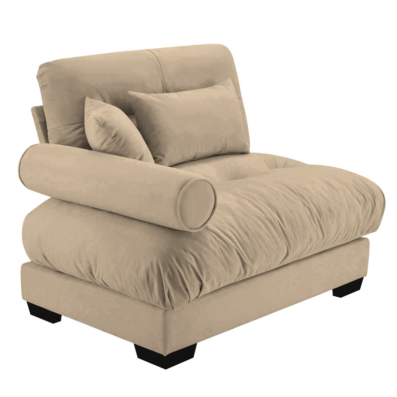 Milano Sofa LSF W/3 Pillows - Beige, Tan