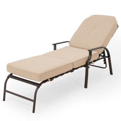 Adjustable Outdoor Chaise Lounge Chair by Winston Porter